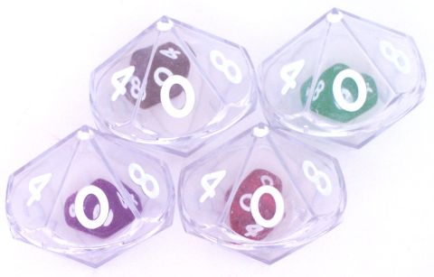 DADO D10 DOPPIO TRASPARENTE CLEAR