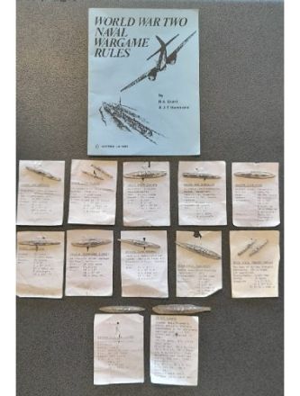 WORLD WAR TWO NAVAL WARGAME MINIATURE SET (USATO)