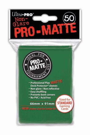 DECK PROTECTORS PRO MATTE VERDI (50)