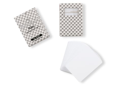 CARTE TORCELLO POKER PLASTICA BIANCHE