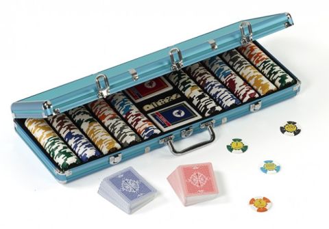 PORTAFICHES ALLUMINIO BLU (500)