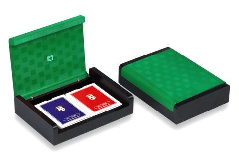 PORTACARTE 2 MAZZI VERDE