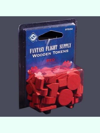 WOODEN TOKENS: RED