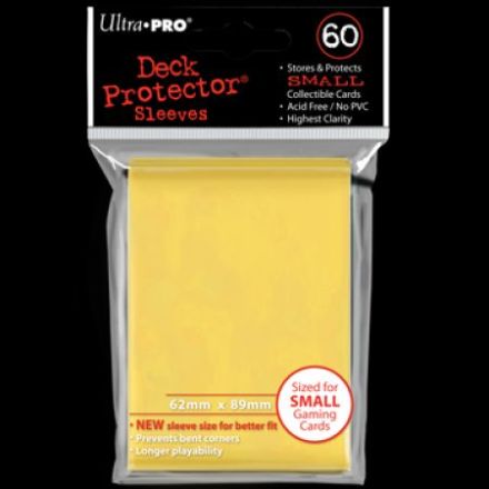 MINI DECK PROTECTORS GIALLI (60)