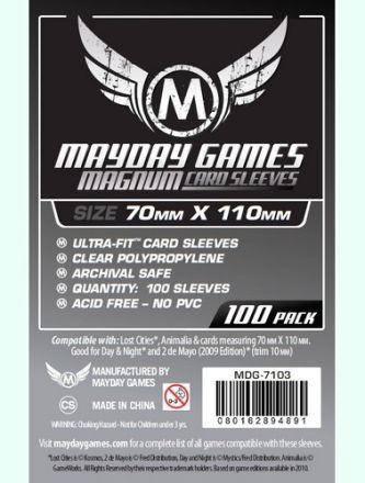 DECK PROTECTORS SILVER 70 X 110 (100)