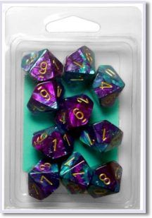 SET 10 D10 GEMINI 5 VIOLA-ACQUA/ORO