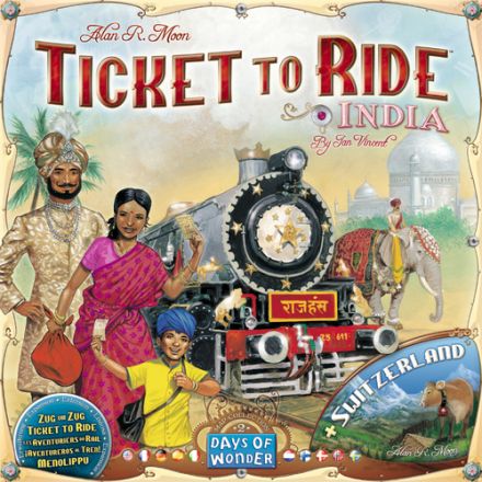 TTR – TICKET TO RIDE MAP 2: INDIA-SWITZERLAND