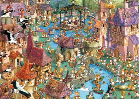 PUZZLE 1000: RUYER, BUNNYTOWN