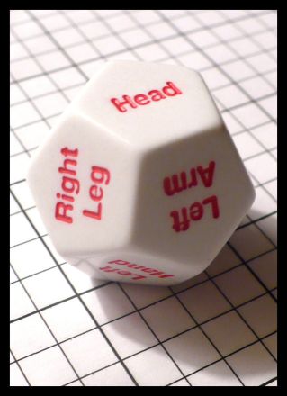 DADO GIGANTE 12 FACCE BODY PARTS