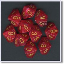 SET 10 D10 VORTEX ROSSI/GIALLI