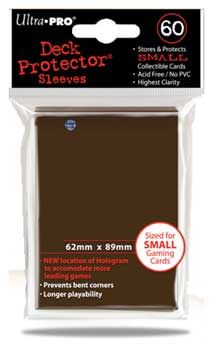 MINI DECK PROTECTORS MARRONI (60)
