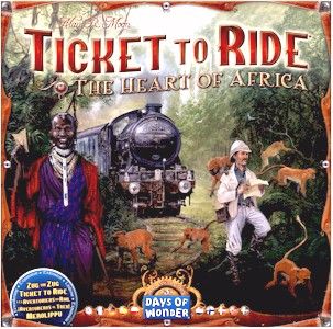 TTR – TICKET TO RIDE MAP 3: HEART OF AFRICA