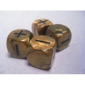 FUDGE DICE OLYMPIC GOLD (4)