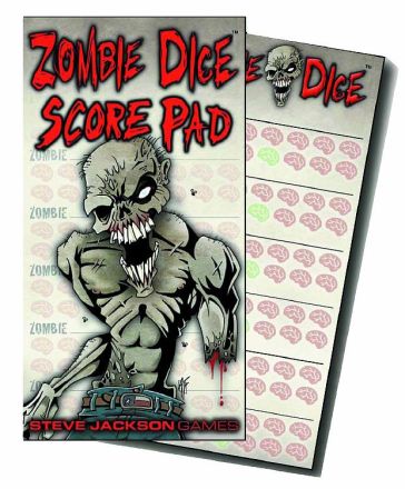 ZOMBIE DICE SCORE PAD