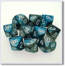 SET 10 D10 GEMINI 6 ACCIAIO-ACQUA/BIANCH