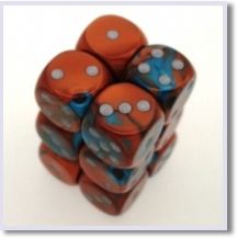 SET 12 DADI 16 MM. GEMINI 6 RAME-ACQUA