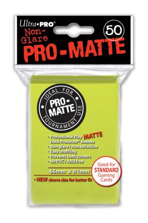 DECK PROTECTORS PRO MATTE GIALLI CH (50)