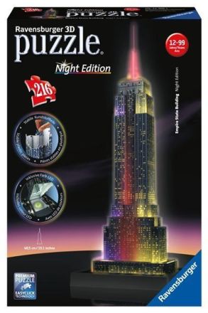 PUZZLE 3-D: EMPIRE STATE BUILDING NIGHT