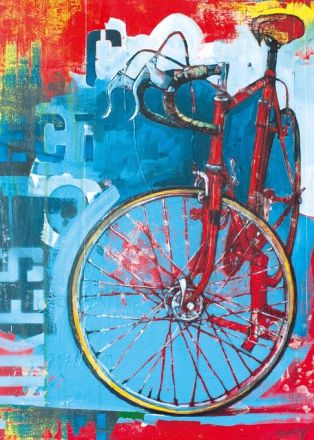 PUZZLE 1000: BIKE ART, RED LIMITED