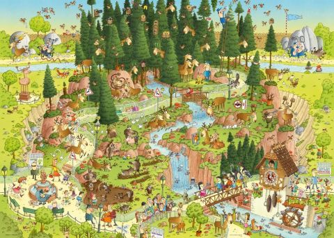 PUZZLE 1000: FUNKY ZOO, BLACK FOREST