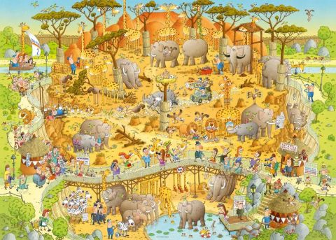 PUZZLE 1000: FUNKY ZOO, AFRICAN