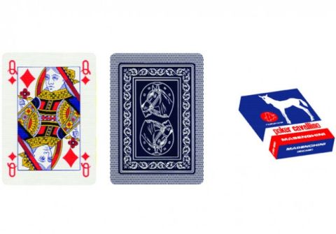 CARTE POKER CAVALLINO BLU