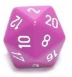 DADO 20 GIGANTE OPACO VIOLA CHIARO