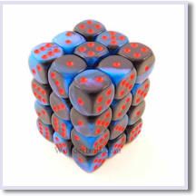 SET 36 DADI 12 MM. GEMINI7 BLACK STARL.