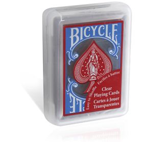 CARTE BICYCLE TRASPARENTI PLASTICA