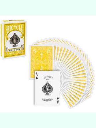 CARTE BICYCLE MAZZO POKER - GIALLE