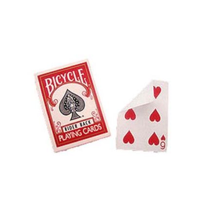 CARTE BICYCLE DORSO BIANCO/FACCIA REGOL.