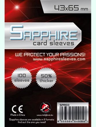 DECK PROTECTORS SAPPHIRE RED (43 X 65)
