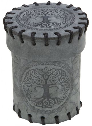 BICCHIERE LANCIADADI PELLE GRAFITE