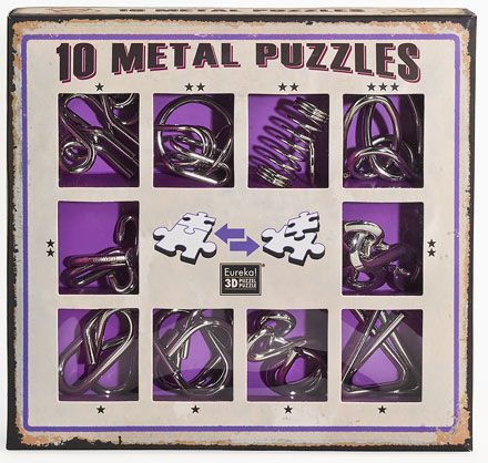10 METAL PUZZLES SET VIOLA