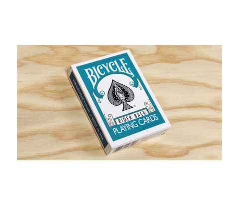 CARTE BICYCLE TURQUOISE BACK