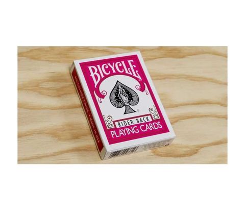 CARTE BICYCLE FUCSIA BACK