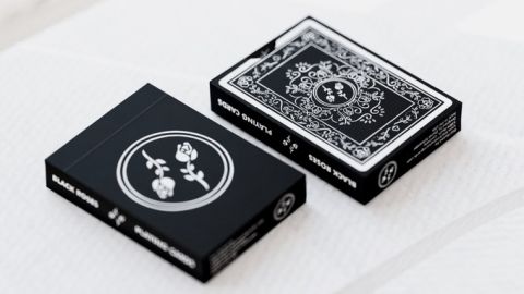 CARTE BICYCLE BLACK ROSES