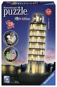 PUZZLE 3-D: TORRE DI PISA NOTTURNA
