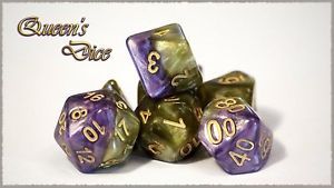 SET 7 DADI HALFSIES QUEEN'S DICE