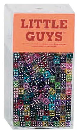 SET 250 DADI 6 FACCE TRASPARENTI 5 MM.