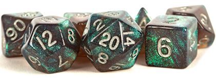 SET 7 DADI STARDUST GRIGI/ARGENTO