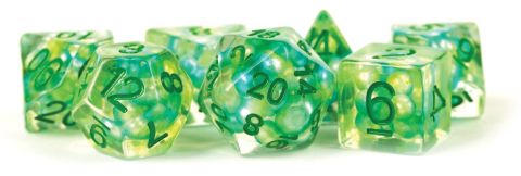 SET 7 DADI PERLA SCHIUMA MARINA/VERDI