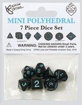 SET 7 DADI MINI NERI/BLU