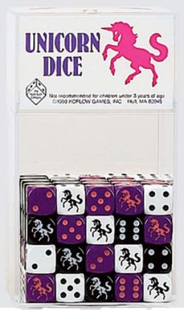 DADO UNICORNO 16 MM. NERO