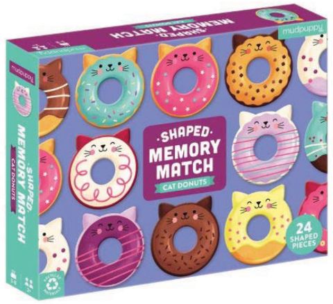 CAT DONUT SHAPED MEMORY MATCH