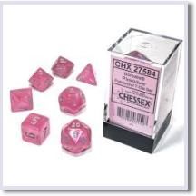 SET 7 DADI BOREALIS ROSA/ARGENTO