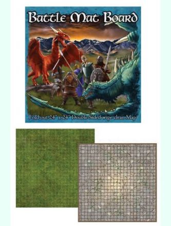 BATTLE MAP BOARD: GRASS/FLAGSTONE