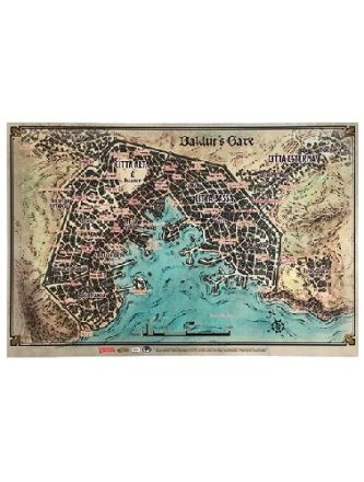 D&D5 - BALDUR'S GATE MAPPA