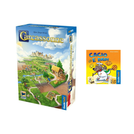 Giochi Uniti - Carcassonne Scatola Base 2020/2021 - Edizione Italiana + Cacio e Dadi