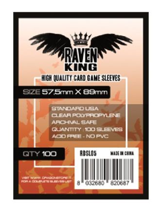 DECK PROTECTORS RAVEN KING (57.5x89)